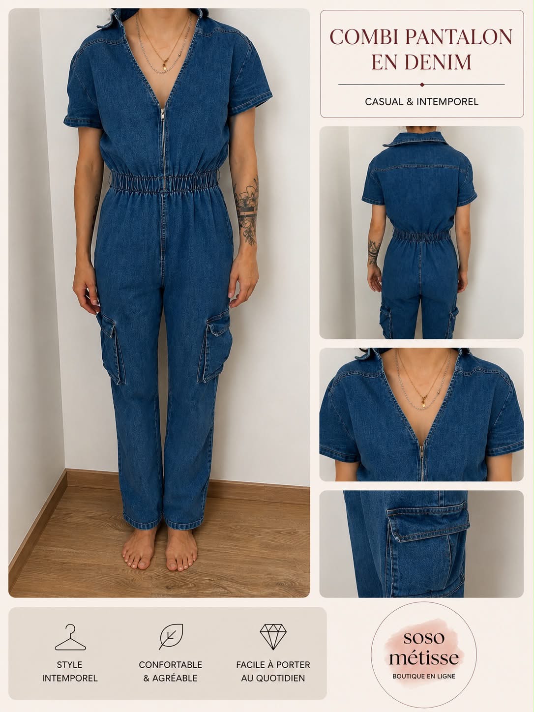 Combinaison en jean – Taille 36