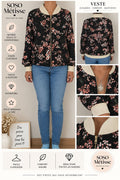 Veste fleurie – taille S