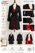 Manteau Terres de Marins – doublure rouge taille 42