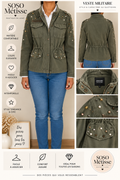 Veste kaki travaillée – taille S