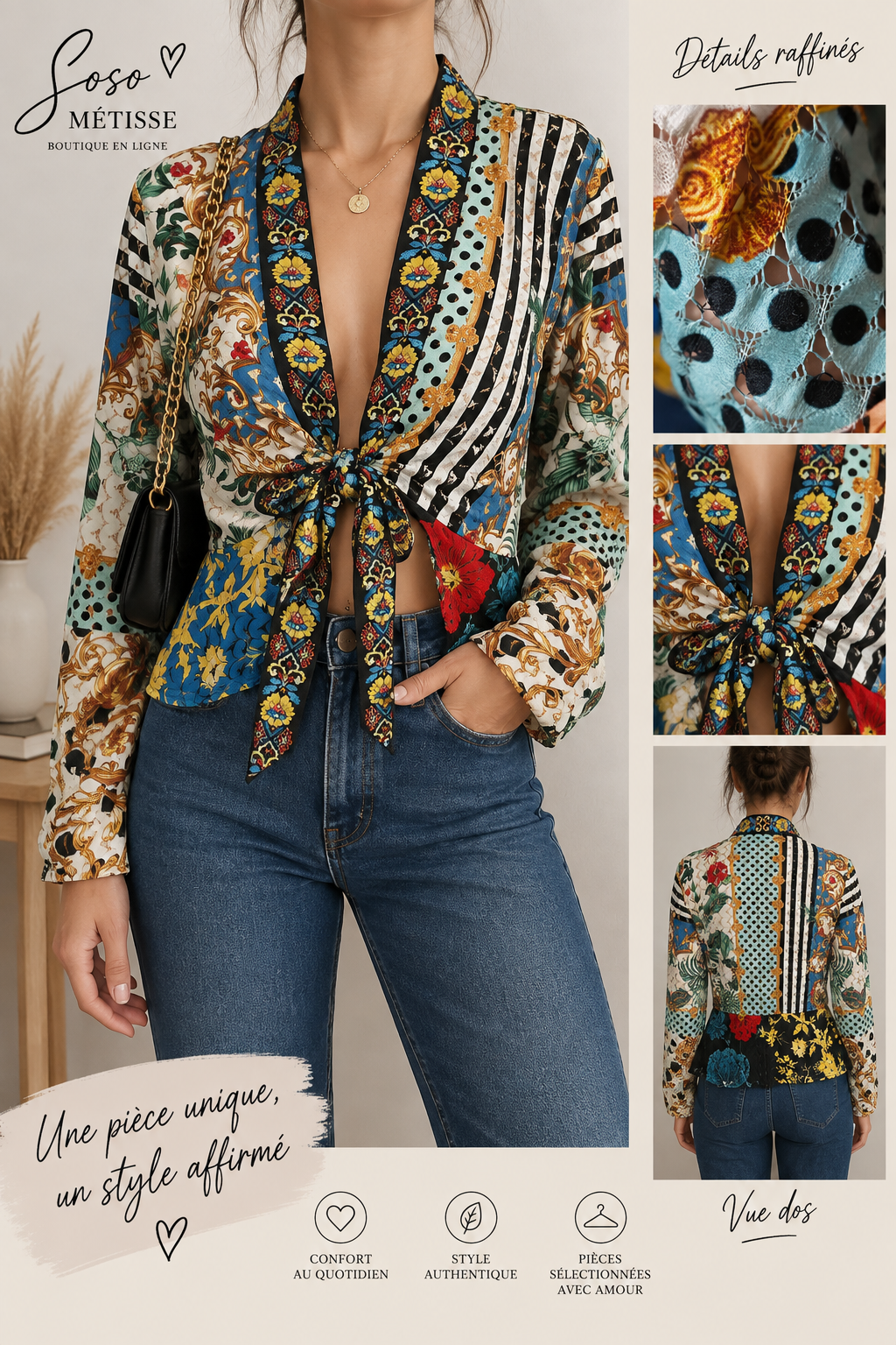 Chemisier vintage – Taille M