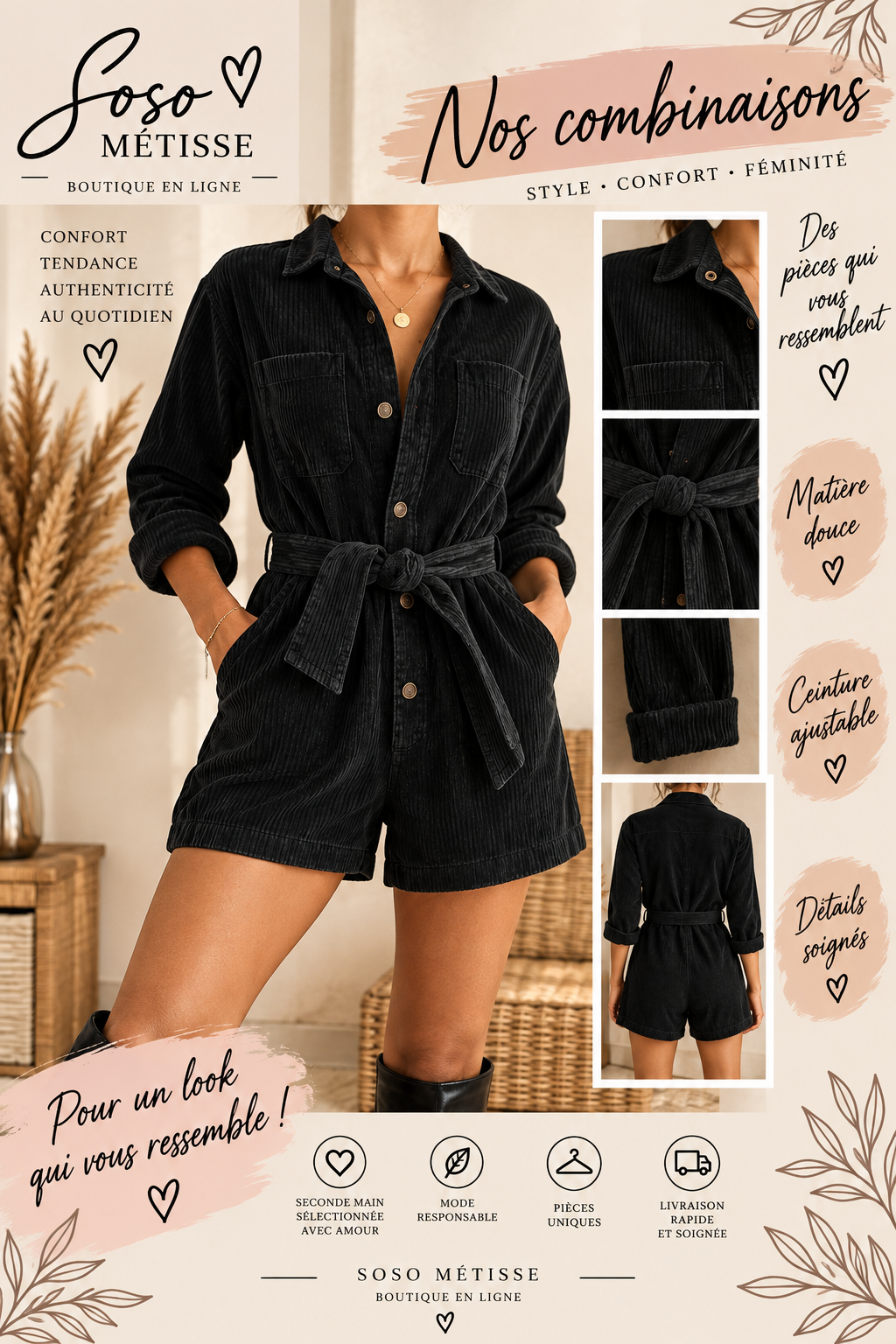 Combinaison short – Taille XXS