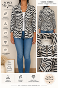 Veste zébré style karpa taille unique
