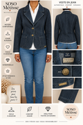 Veste en jean Terres de Marins – taille 40