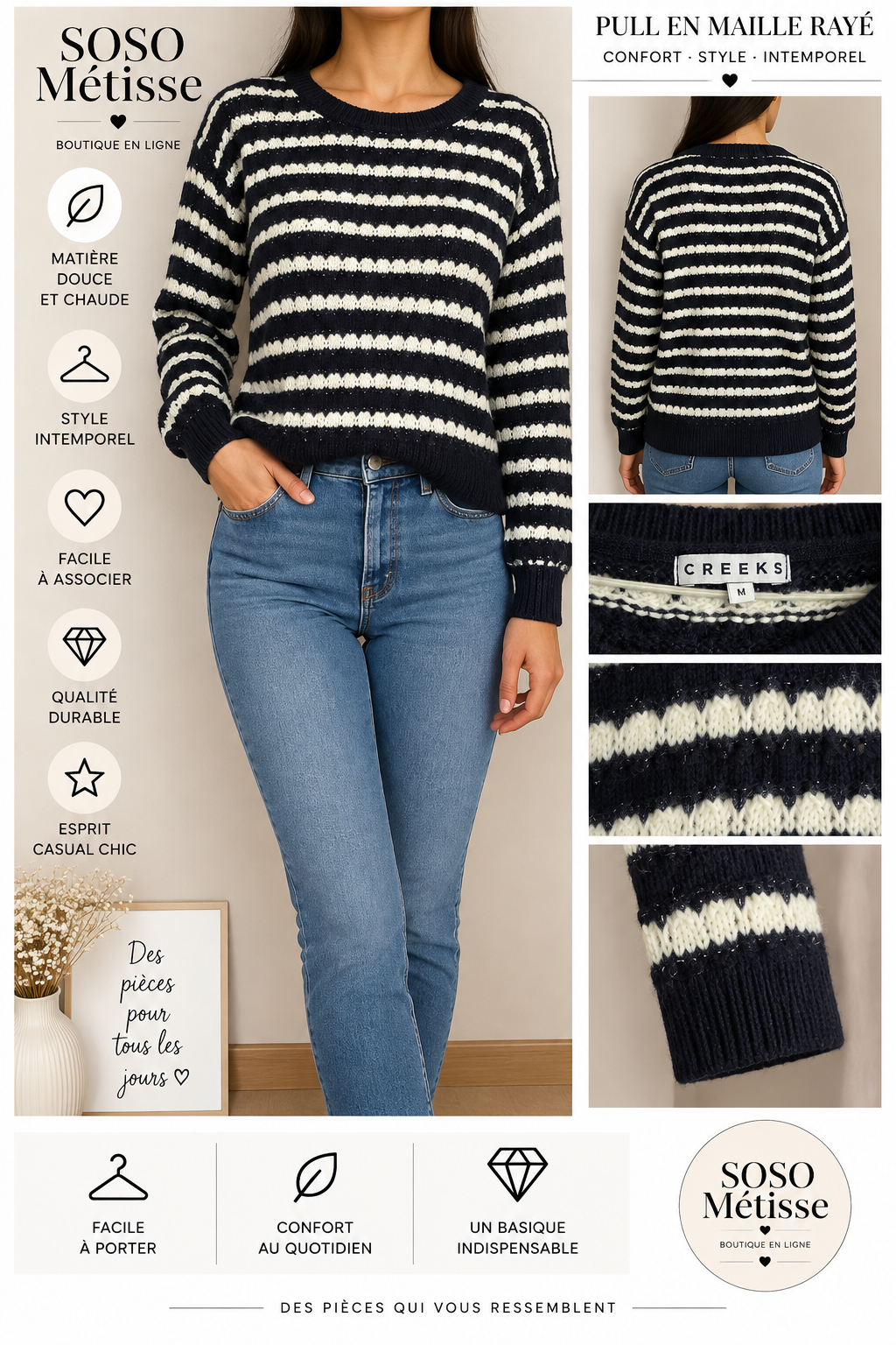 Pull en laine – taille M