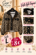 Veste légére léopard taille L