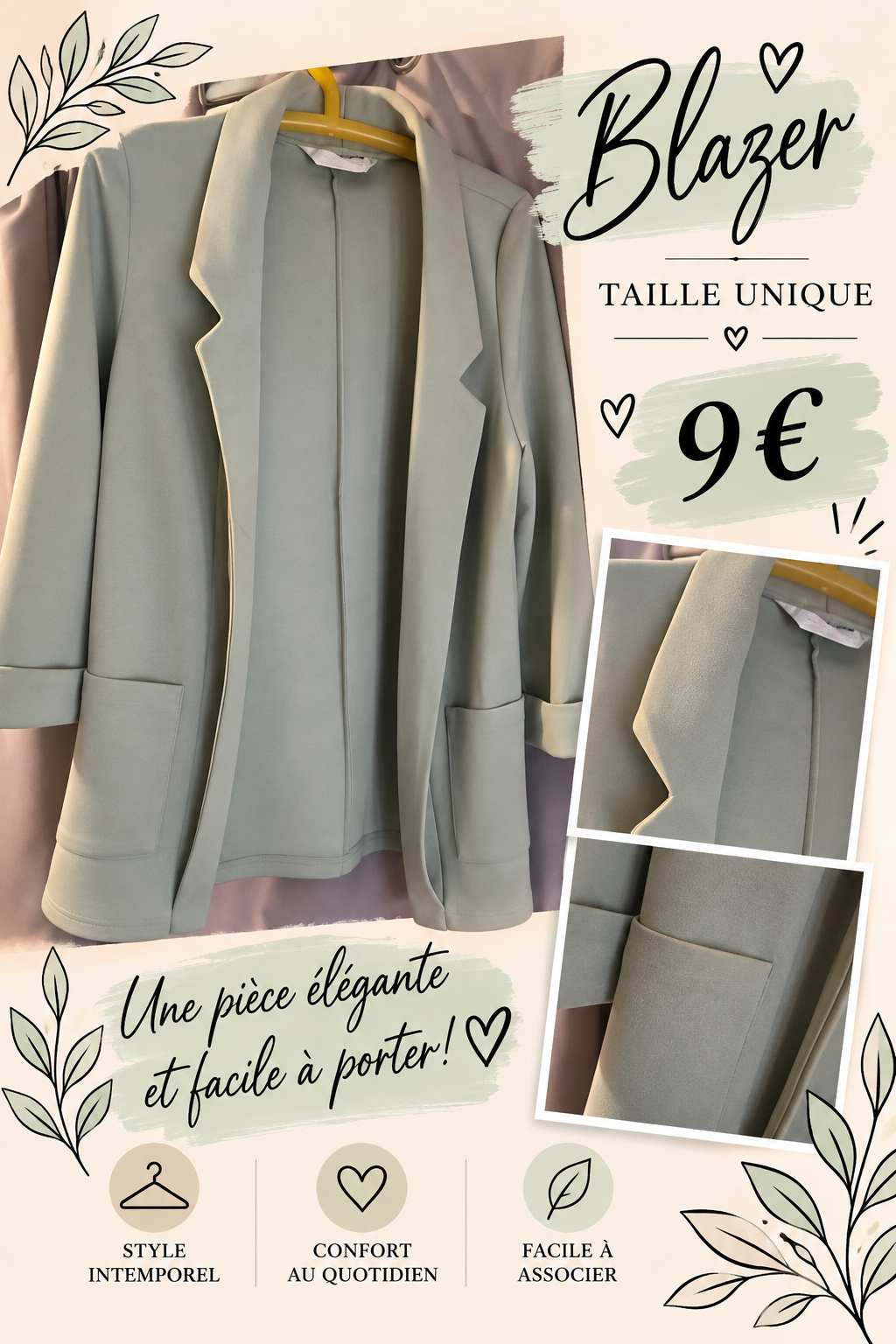 Blazer taille unique
