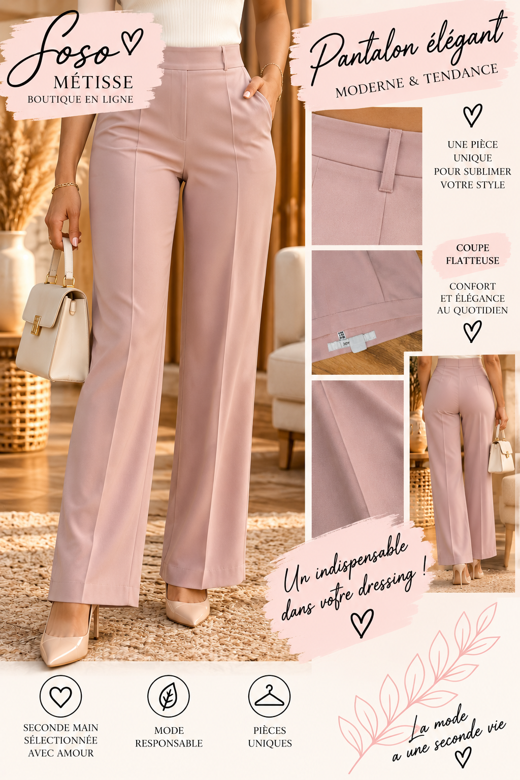 Pantalon classique taille  40